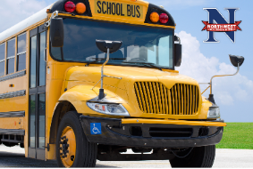 It's National School Bus Safety Week and we want our students to remain safe at all times by remembering these helpful tips:   •	Cross in front of the bus – at least 10 feet (or five giant steps) – and make eye contact with the driver before crossing   •	