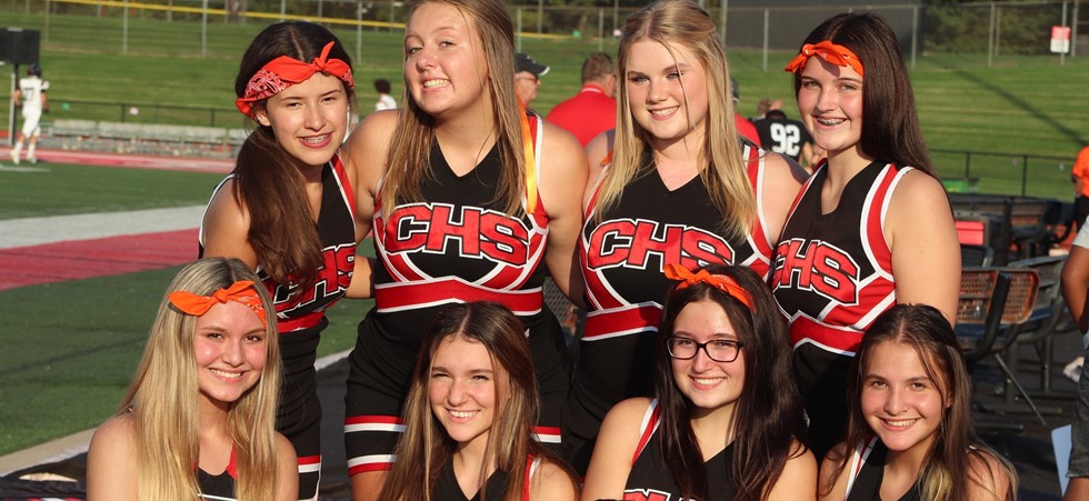 Colerain High School Cheerleaders at Homecoming 