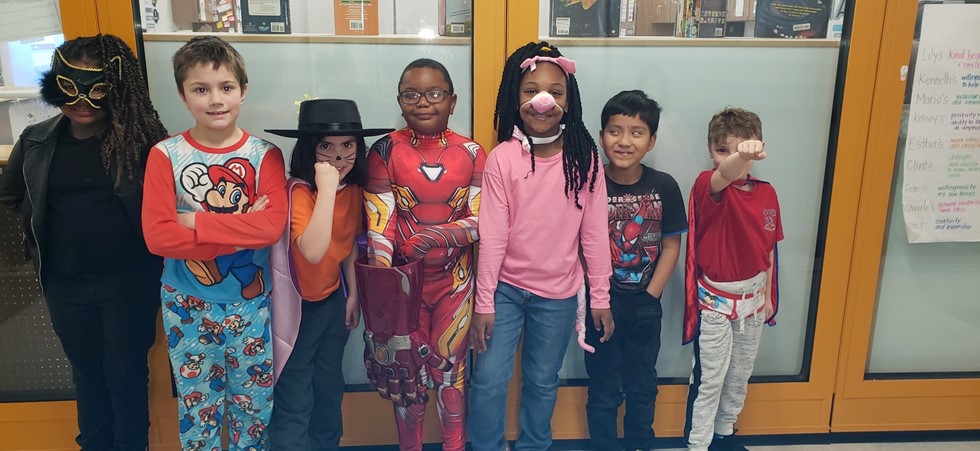 PRE Students on Book Character Day