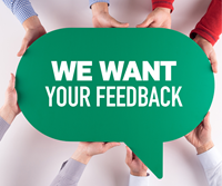 We Want Your Feedback